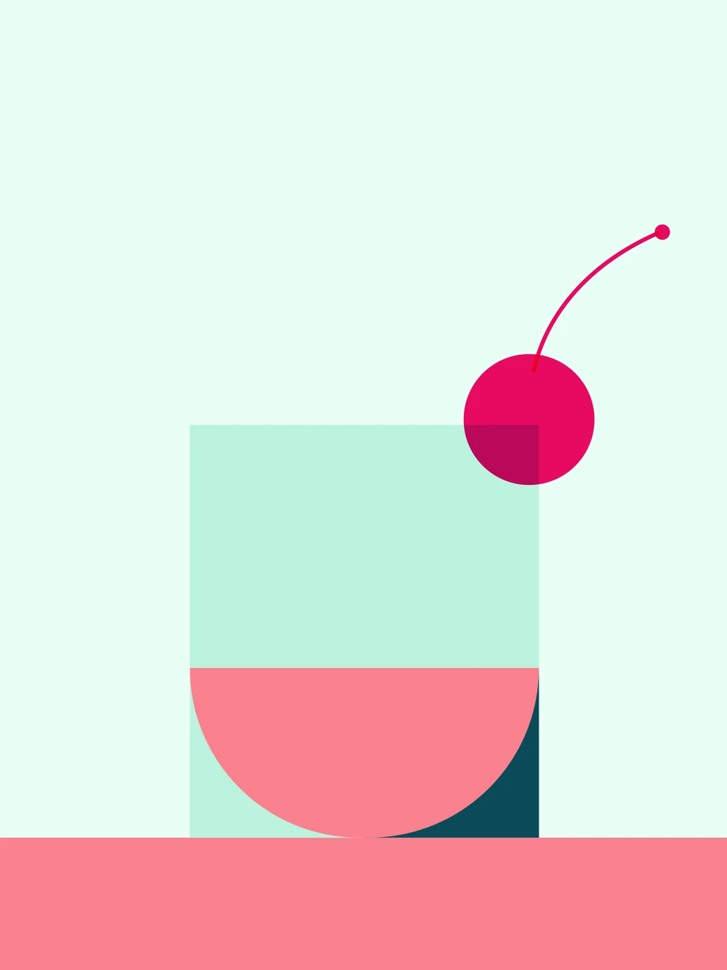 Cocktail mit Kirsche – Motivansicht