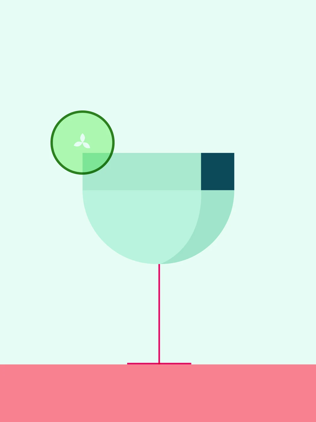 Cocktail mit Gurke – Motivansicht