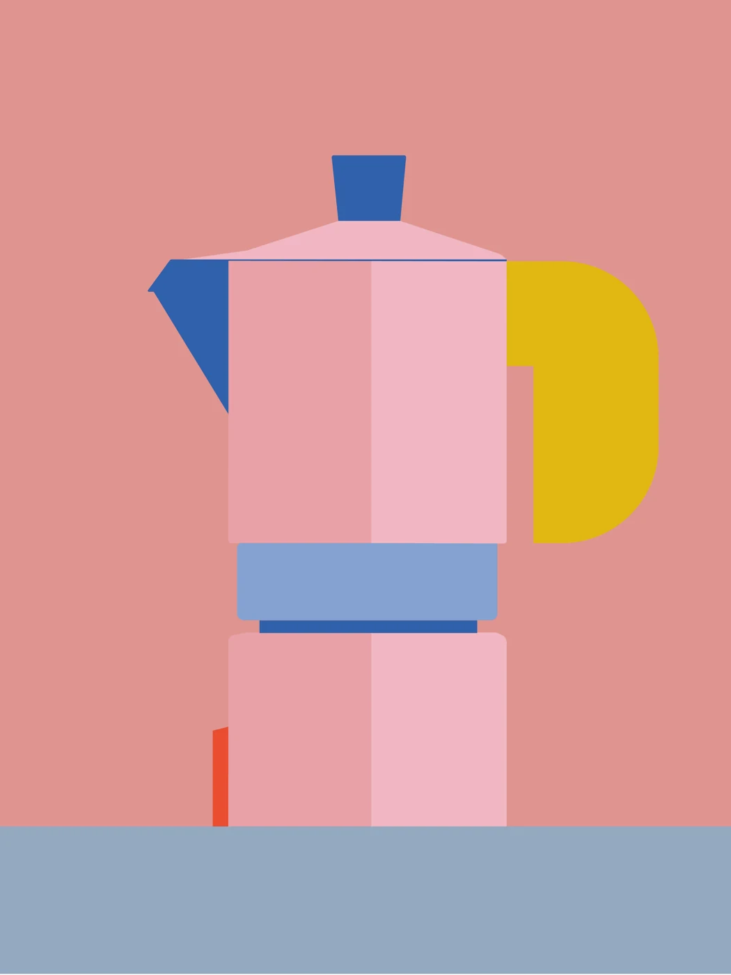 Bunte Kaffeekanne – Motivansicht