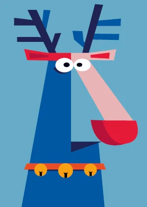 Weihnachten Hirsch – Motivansicht